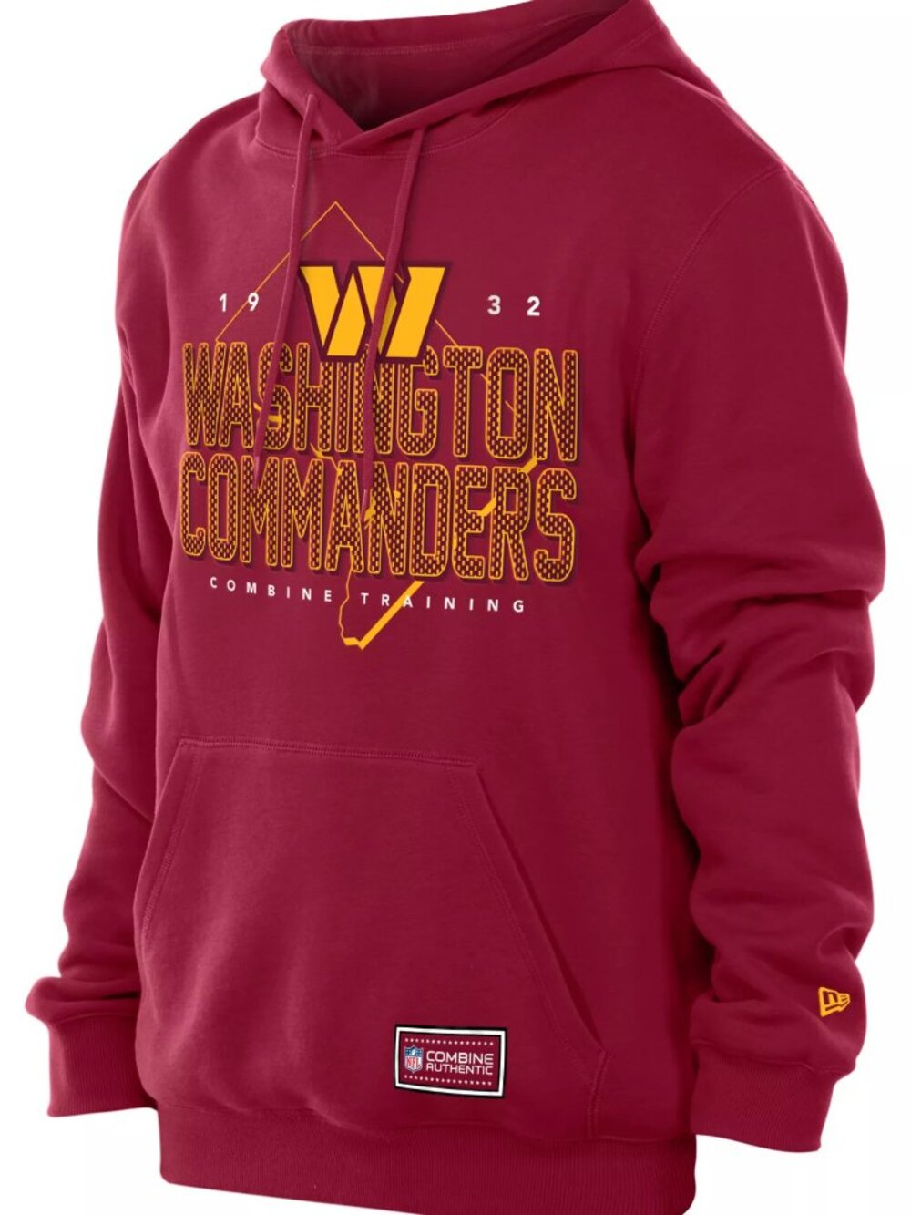 New Era Men's Washington Commanders Dark Red Combine State Pullover Hoodie